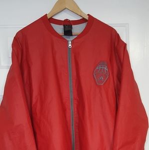 Adidas Hero Ball Basketball Bomber Jacket Scarlet